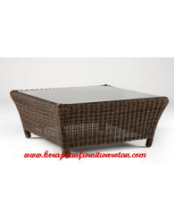 meja makan rotan minimalis kerajinan furniture