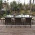 Furniture rotan berjenis Meja makan minimalis dengan tampilan soft glow