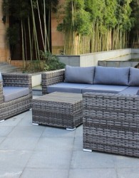 kerajinan indonesia sofa santai minimalis anyaman rotan