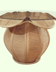 Meja rotan minimalis raflesia