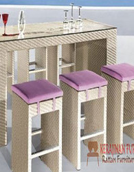 Kursi Bar Murah Furniture Rotan Sintetis