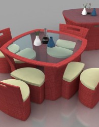 Kursi Sintetis Furniture Rotan Minimalis KFR-KM 0101