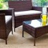 Set Kursi Makan Furniture Rotan Sinteis Cafe Hotel