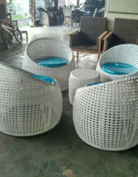 Set Kursi Tamu Sofa Rotan Sintetis