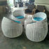 Set Kursi Tamu Sofa Rotan Sintetis