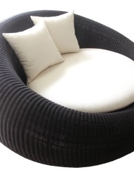 Sofa rotan sintetis donat / rattan synthetic donut sofa