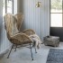 Kursi rotan klassik wing / rattan wing chair