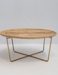 Meja rotan minimalis ala mexico