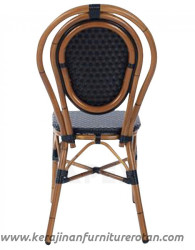 Kursi kafe rotan minimalis Brescia