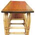 Furniture rotan meja makan kayu minimalis