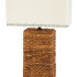 Lampu meja rotan minimalis furniture anyaman rotan modern