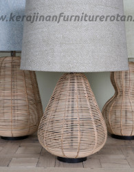 Lampu meja rotan antik furniture rotan minimalis export
