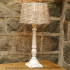 Lampu meja minimalis furniture rotan modern