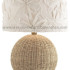 Lampu meja rotan minimalis kerang furniture rotan modern