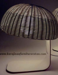 Lampu meja rotan minimalis modern furniutre rotan minimalis export