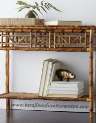 Meja konsul rotan export jepara furniture rotan minimalis