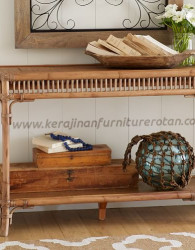 Meja konsul rotan minimalis export furniture rotan minimalis