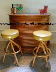 Meja bar kursi rotan export furniture rotan modern