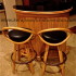 Meja kursi bar rotan export furniture rotan modern