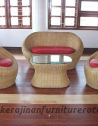 Sofa rotan minimalis export furniture rotan keluarga