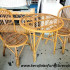 Set meja kursi tamu rotan vintage export furniture rotan minimalis