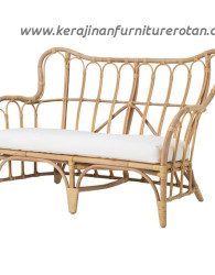 Sofa rotan minimalis 2 seater export furniture rotan modern