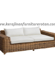 Sofa rotan minimalis 4 seater export furniture rotan modern elegan