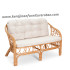 Sofa rotan modern elegan export furniture rotan minimalis putih