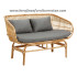 Sofa rotan natural export furniture rotan grey