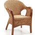 Kursi tamu rotan antik export furniture rotan klasik brown