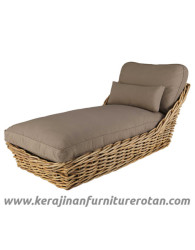 Furniture rotan export sofa rotan minimalis santai soklat
