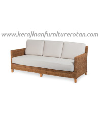 Sofa rotan elegan export furniture rotan modern putih