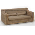 Sofa rotan minimalis export furniture rotan santai coklat