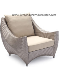 Sofa rotan modern export furniture rotan minimalis futuristik
