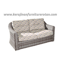 Sofa rotan modern export furniture rotan motif bunga