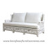 Furniture rotan export sofa rotan klasik retro putih