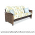 Furniture rotan export sofa rotan minimalis santai modern putih