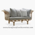 Furniture rotan export sofa rotan modern klasik putih