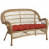 Furniture rotan export sofa teras klasik retro coklat