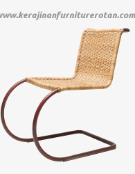 Furniture rotan export kursi rotan minimalis natural indoor coklat