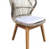 Furniture rotan export kursi makan rotan white minimalis
