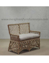 Furniture rotan export kursi rotan antik santai putih