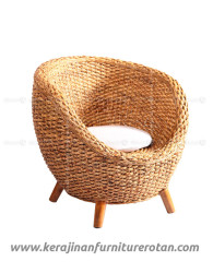Furniture rotan export kursi rotan modern santai putih