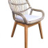 Furniture rotan export kursi teras rotan minimalis outdoor putih