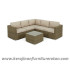 Furniture rotan export set sofa tamu rotan santai modern coklat