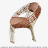 Furniture rotan export kursi santai rotan minimalis natural indoor coklat