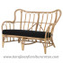 Sofa rattan black export
